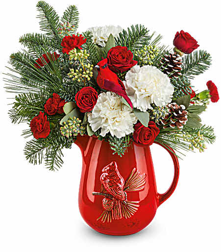 Teleflora's Scarlet Cardinal Pitcher by CCF