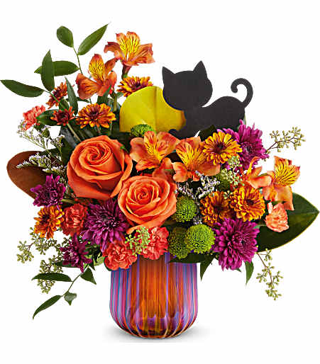 Teleflora's Midnight Meow by CCF –  Charleston Cut Flower Company, Charleston WV