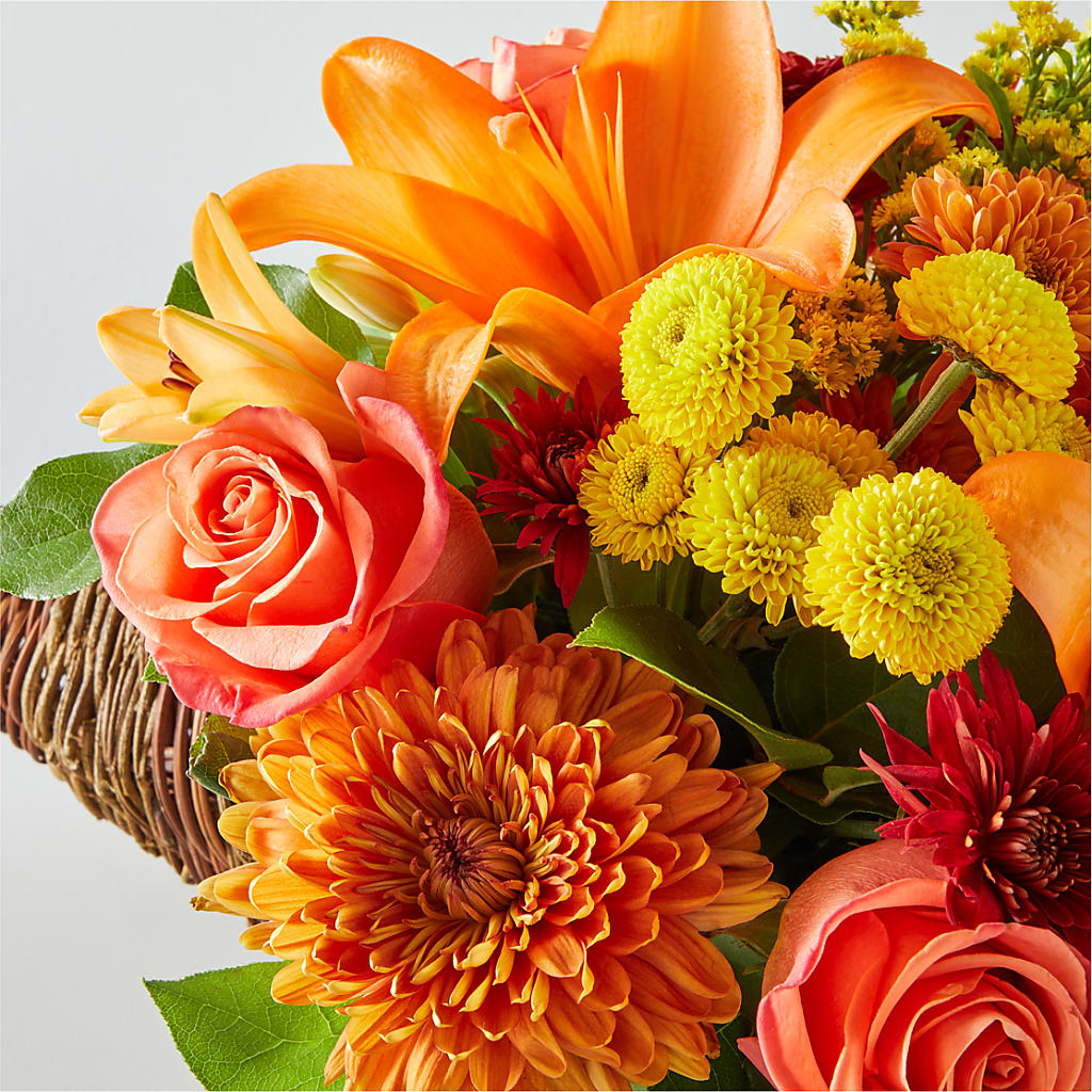 Bouquet of Blessings Cornucopia –  Charleston Cut Flower Company, Charleston WV