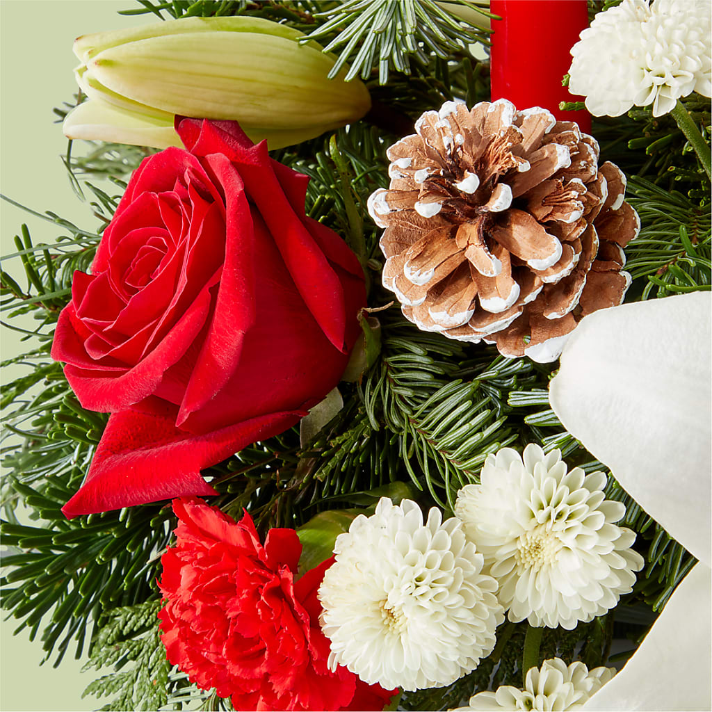 Seasonal Festivities Centerpiece –  Charleston Cut Flower Company, Charleston WV