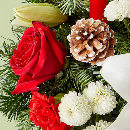 Seasonal Festivities Centerpiece –  Charleston Cut Flower Company, Charleston WV