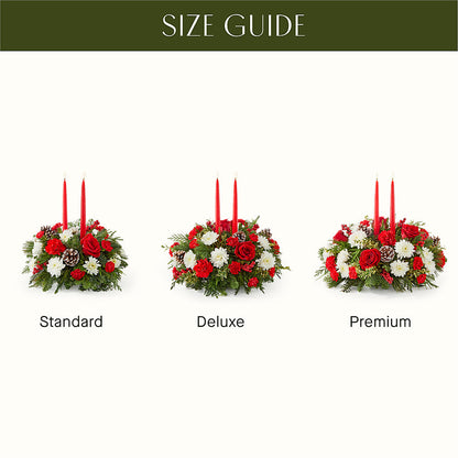 Holiday Soiree Centerpiece –  Charleston Cut Flower Company, Charleston WV