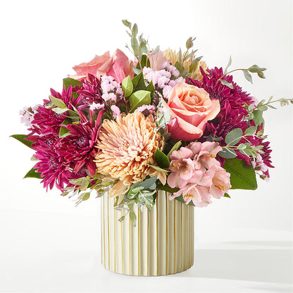 Berry Cobbler Bouquet with Ivory Vase –  Charleston Cut Flower Company, Charleston WV