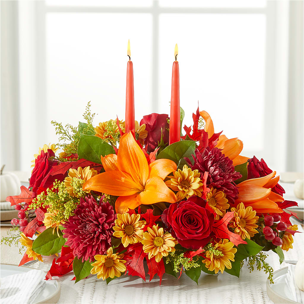 Autumn's Embrace Centerpiece –  Charleston Cut Flower Company, Charleston WV