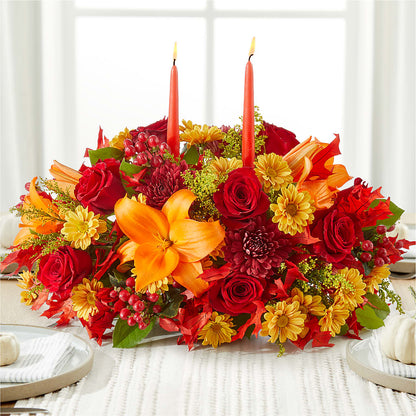Autumn's Embrace Centerpiece –  Charleston Cut Flower Company, Charleston WV