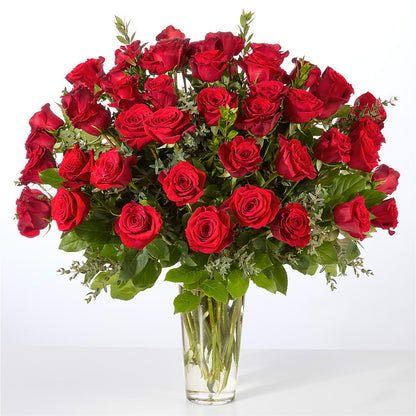 Forever Yours Fifty Stem Red Rose Bouquet –  Charleston Cut Flower Company, Charleston WV