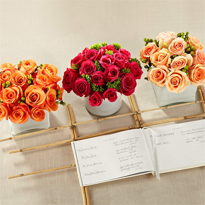 Dawn Rose Centerpiece –  Charleston Cut Flower Company, Charleston WV