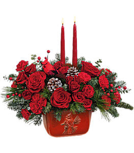 Teleflora's Winter's Flight Centerpiece by CCF