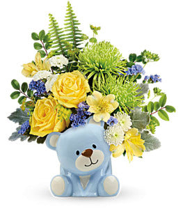 Teleflora's Joyful Blue Bear by CCF