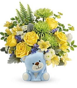 Teleflora's Joyful Blue Bear by CCF