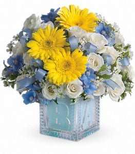 Teleflora's Baby Block Boy(Blue)