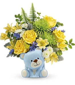 Teleflora's Joyful Blue Bear by CCF