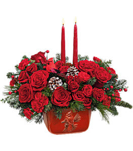 Teleflora's Winter's Flight Centerpiece by CCF