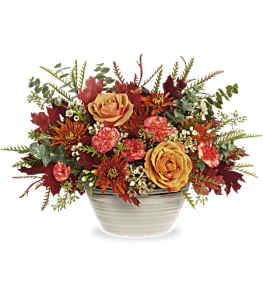 Teleflora's Rustic Harvest Centerpiece by CCF