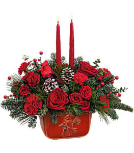 Teleflora's Winter's Flight Centerpiece by CCF